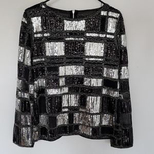 Beautiful Black and Sequin Top